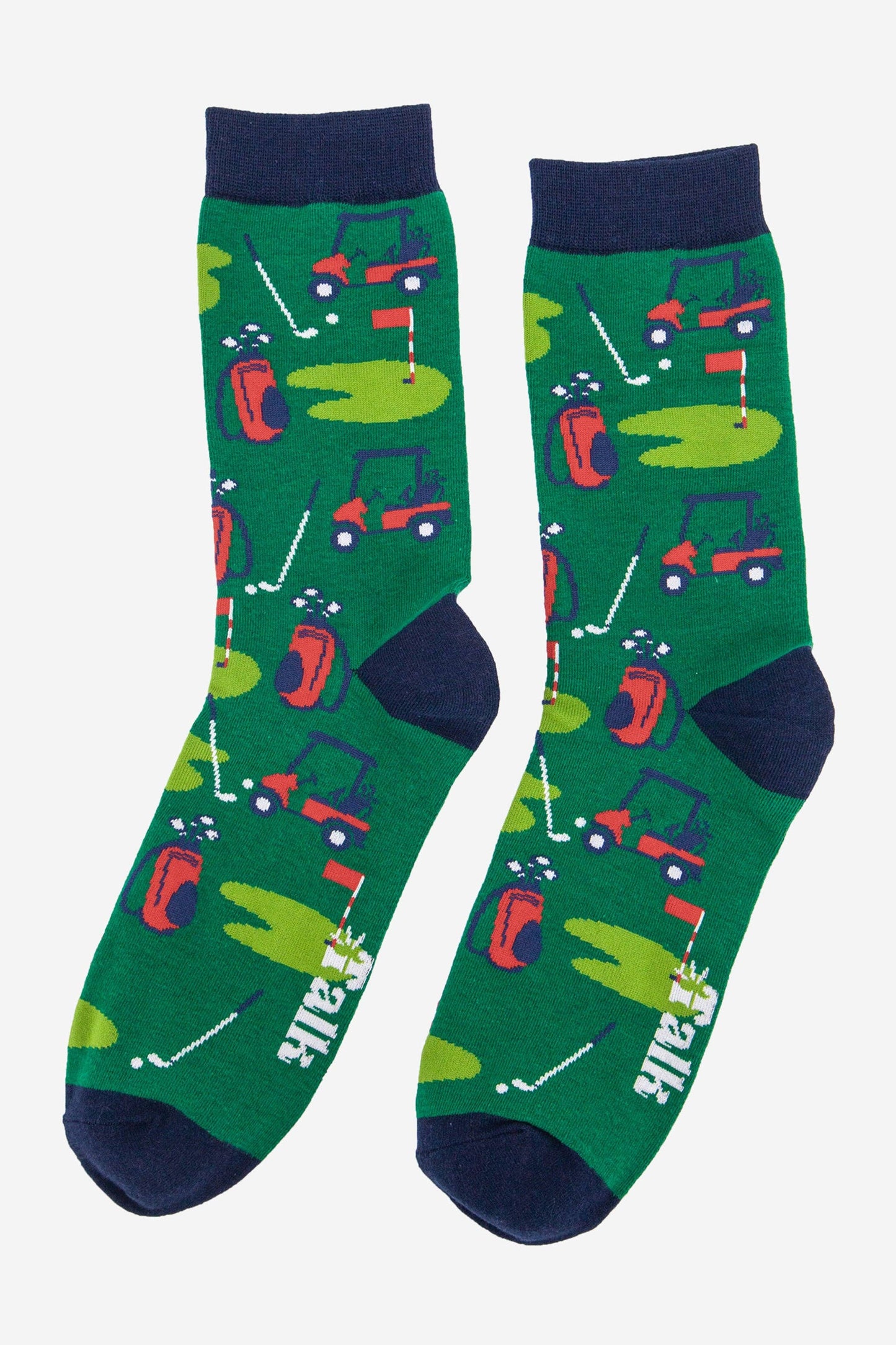 Men's Golf Putting Green Bamboo Socks