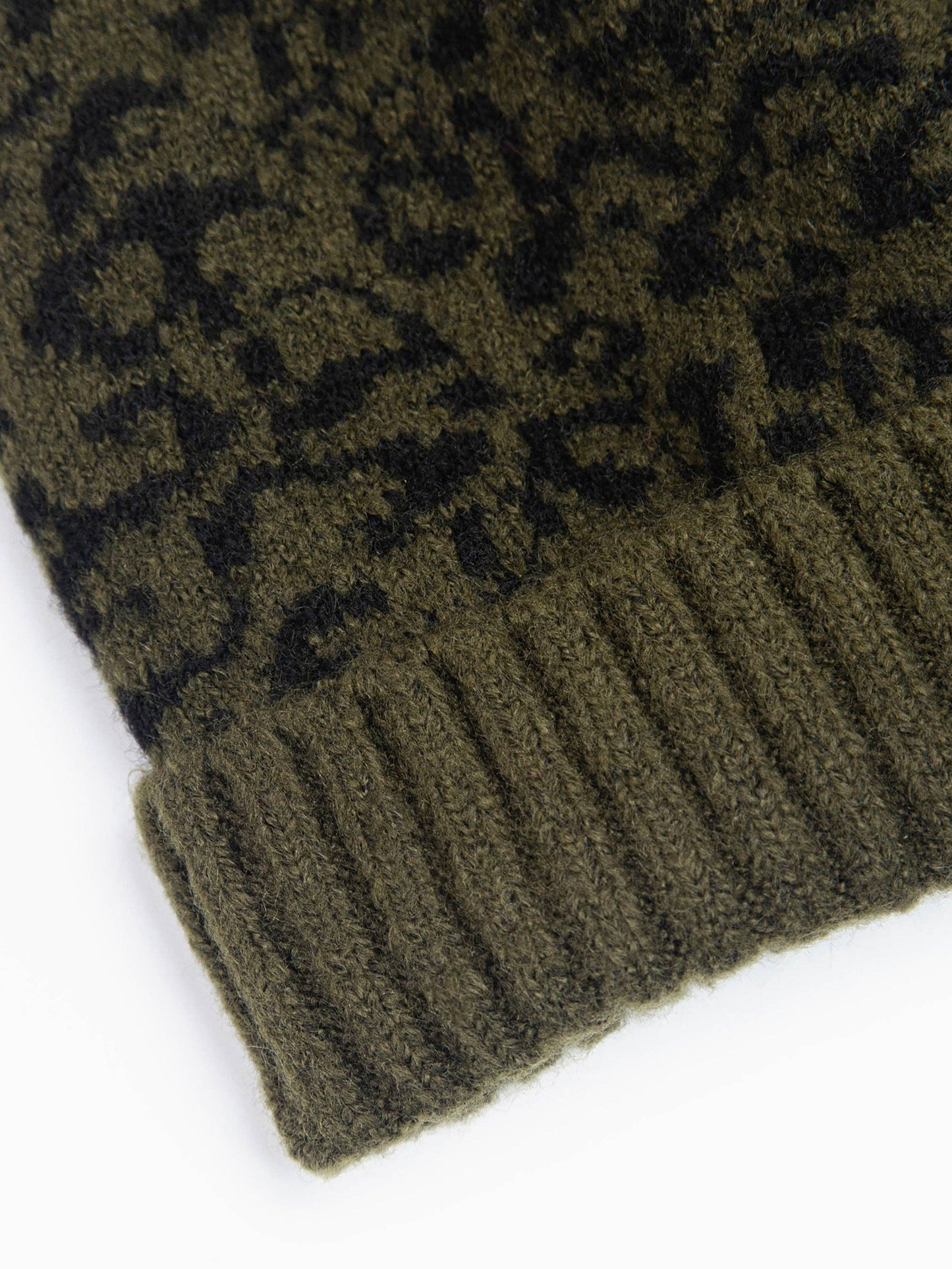 Ginger Pom Pom Hat - Khaki, Leopard