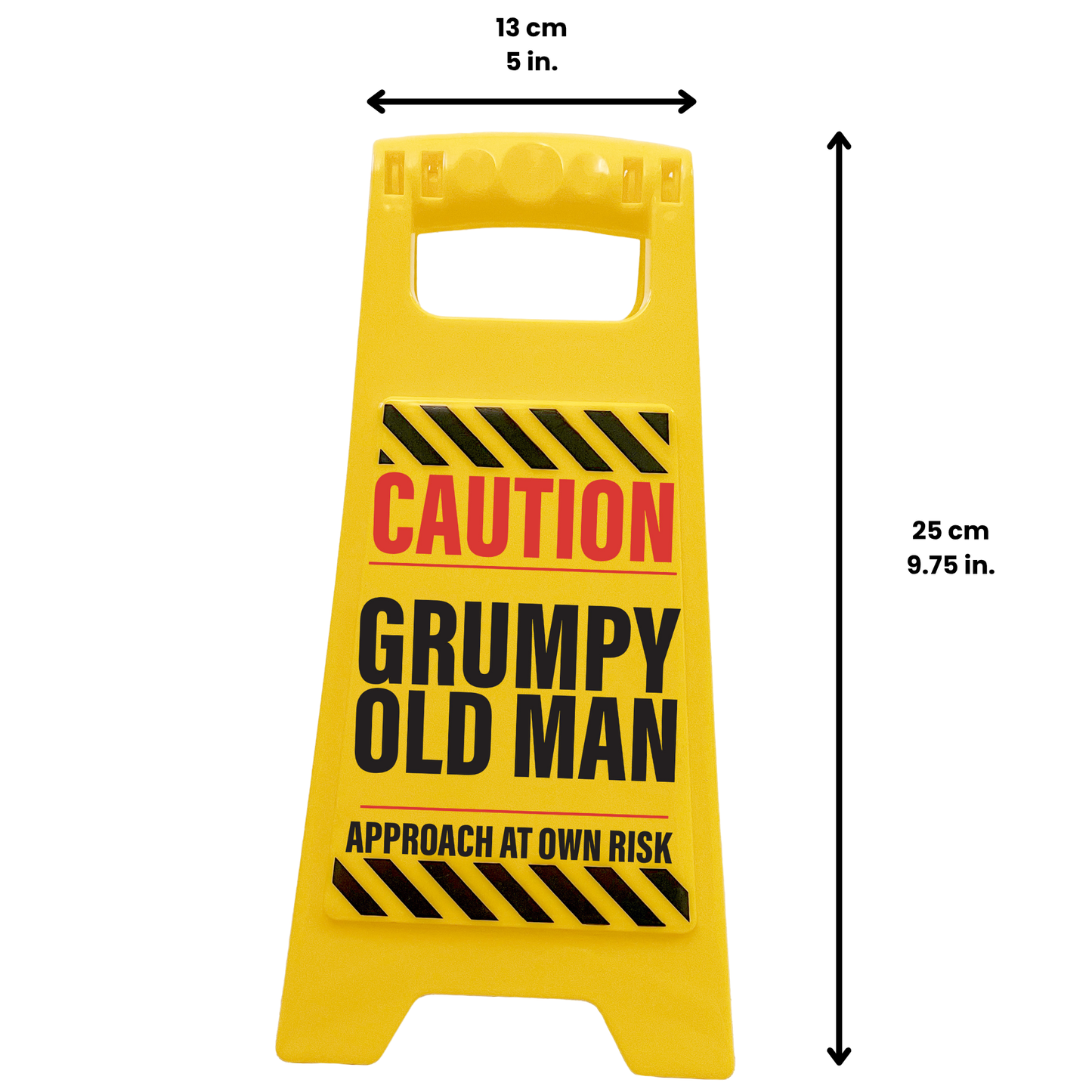 Caution Grumpy Old Man Novelty Warning Sign - Old Age Joke