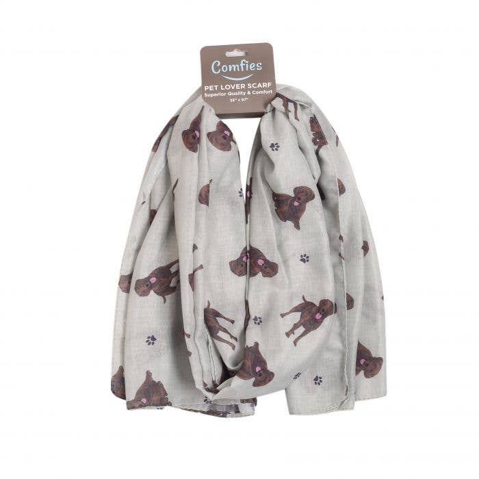 Labrador, Chocolate Scarf