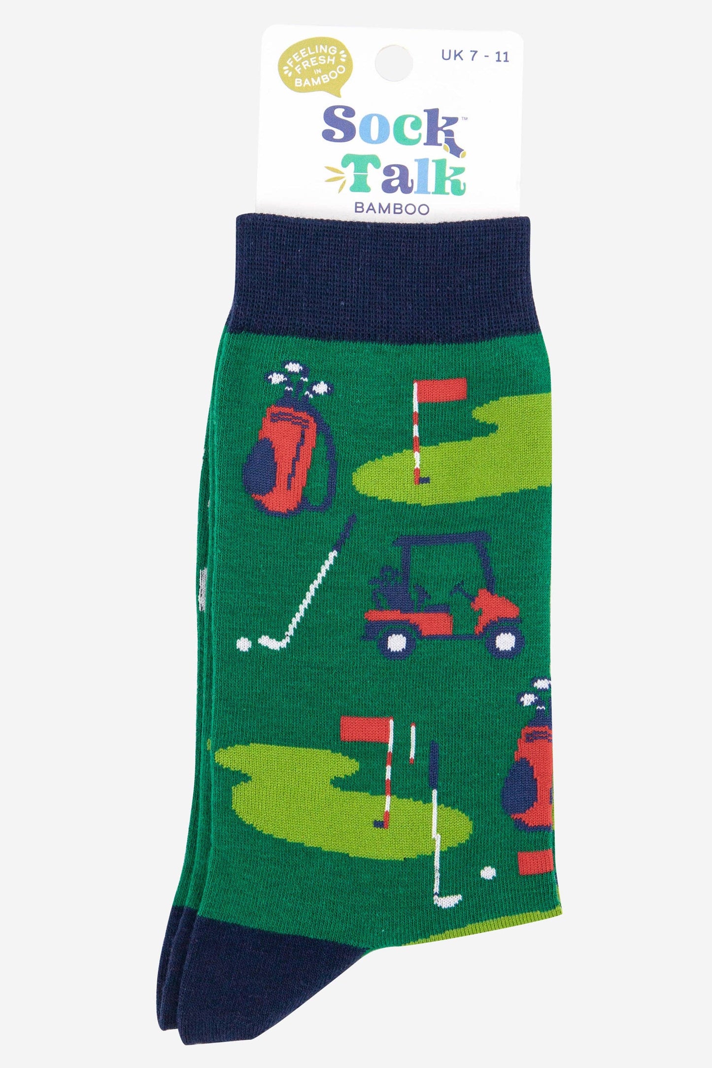 Men's Golf Putting Green Bamboo Socks