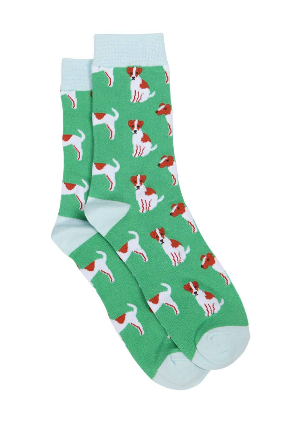 Mens Bamboo Socks Jack Russell Dog Socks Novelty Dress Socks