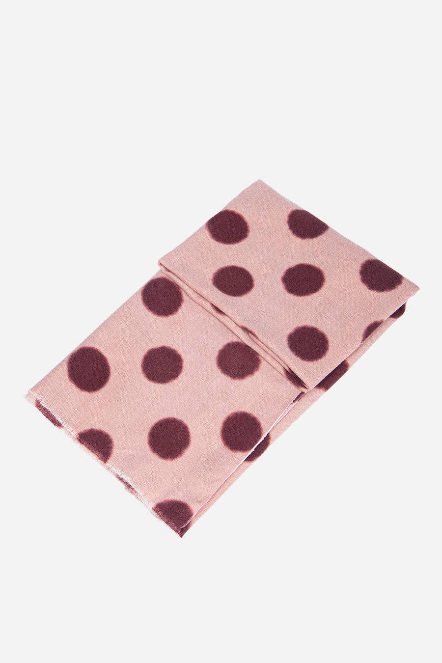 Pink Oversized Spot Detail Blanket Scarf