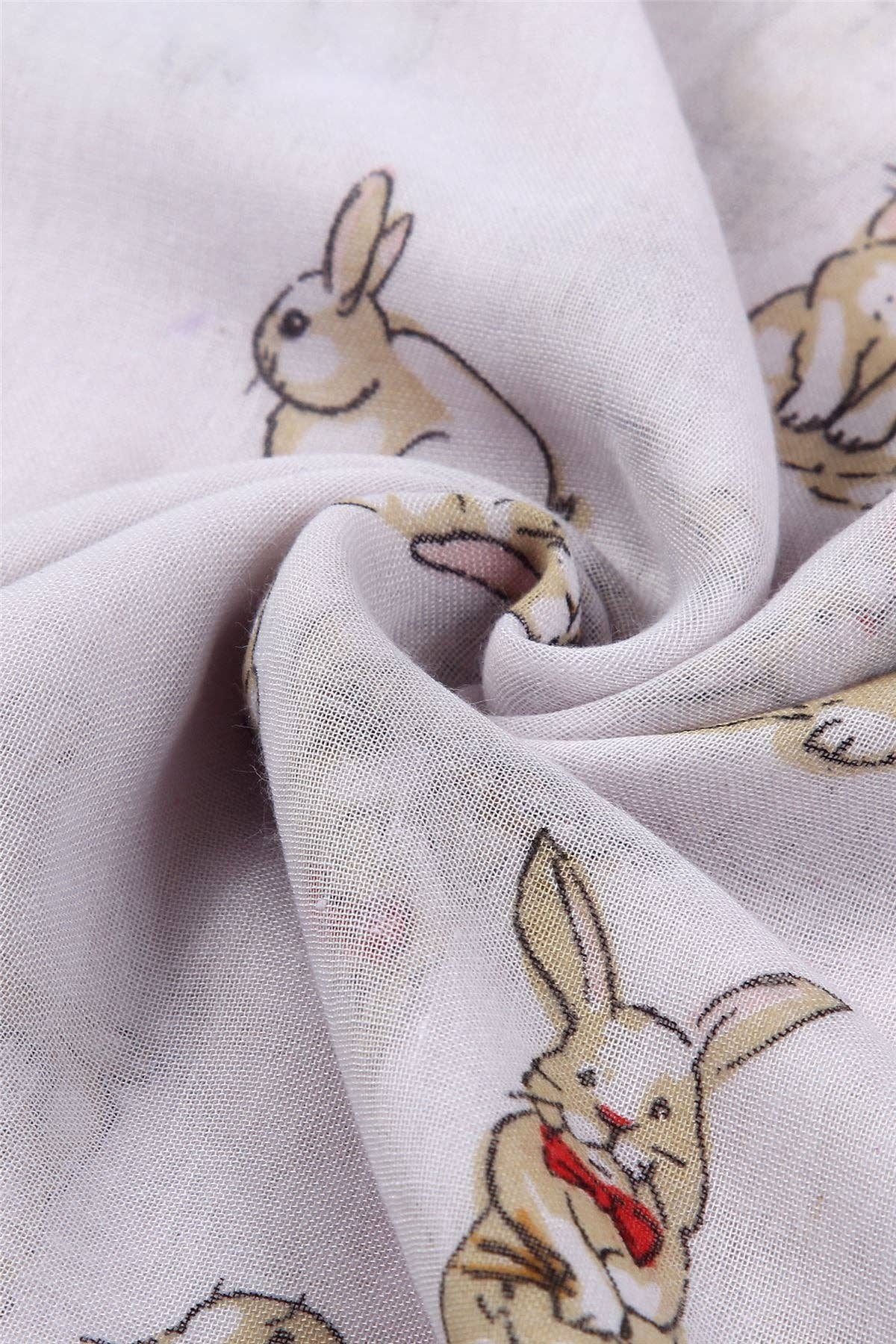 Countryside Bunny Rabbit Printed Scarf