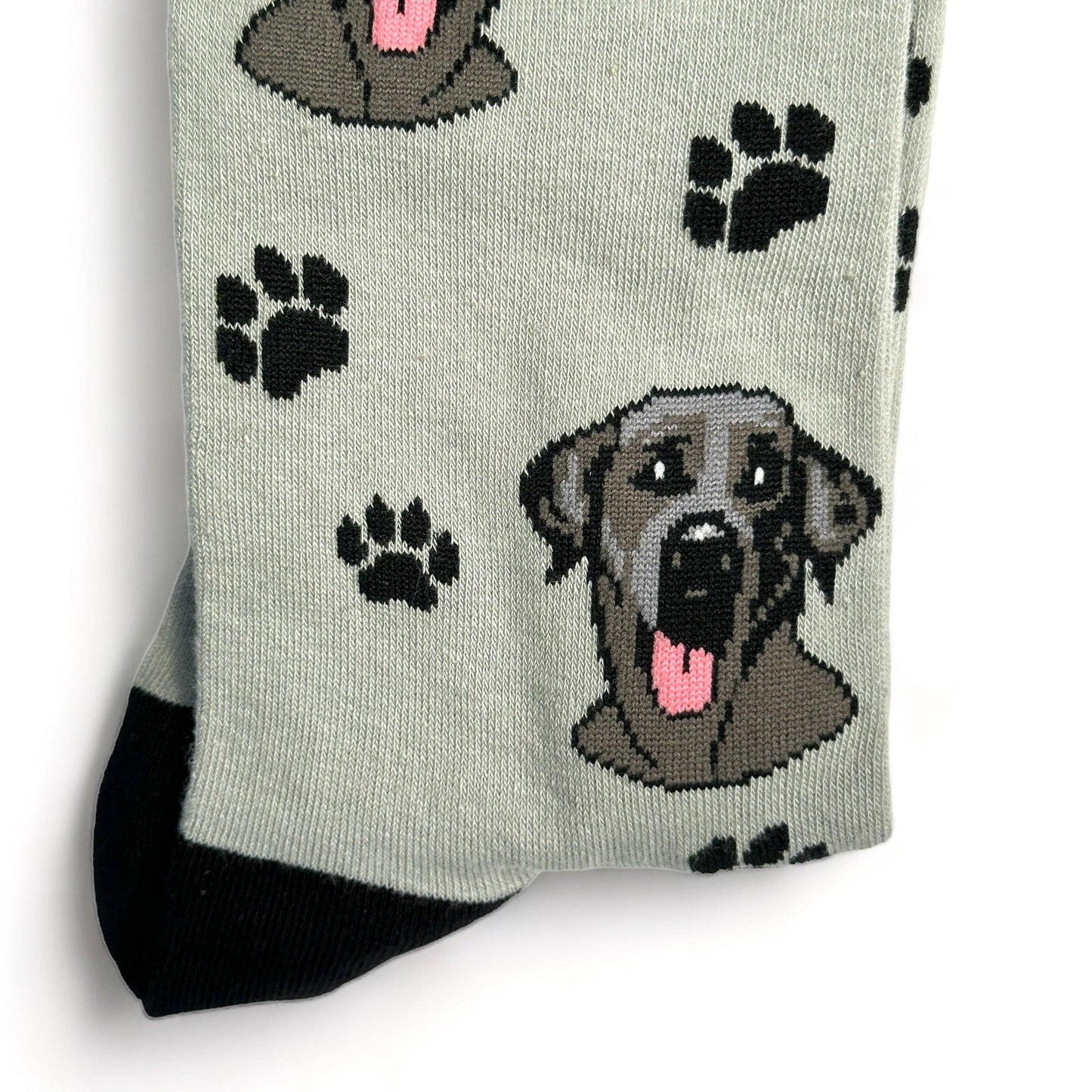 Ladies Black Labrador socks, quality cotton mix