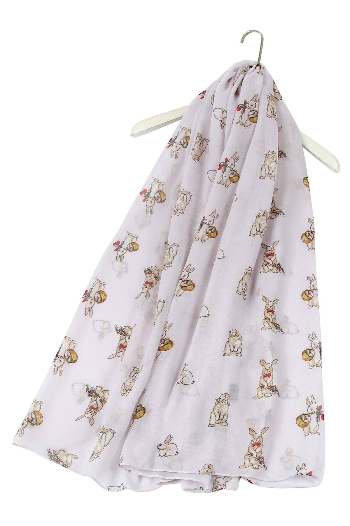 Countryside Bunny Rabbit Printed Scarf