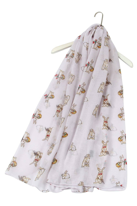 Countryside Bunny Rabbit Printed Scarf