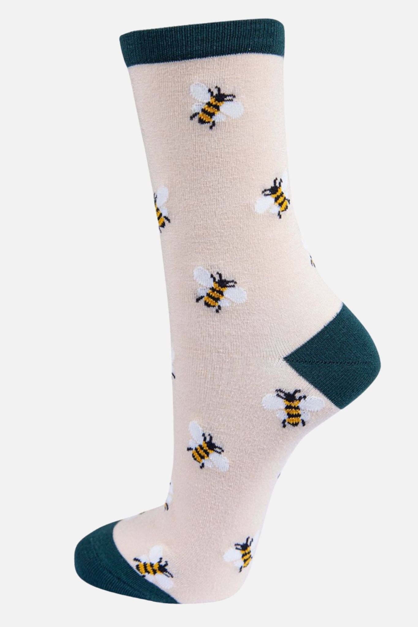 Women's Socks Gift Box- Pink, Bees
