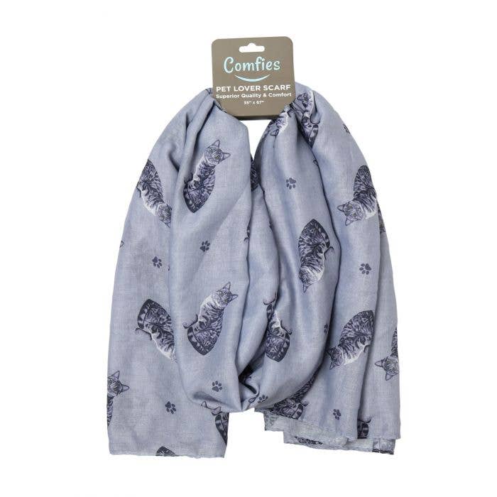 Tabby, Silver Scarf