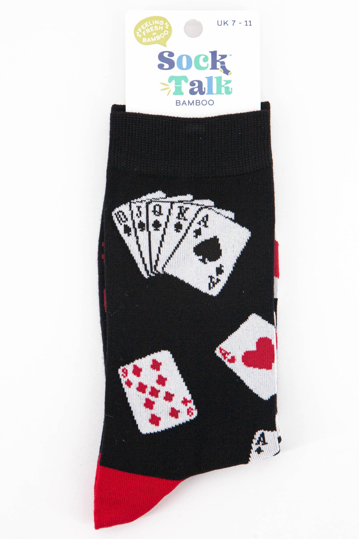 Men's Poker Playing Cards Bamboo Socks