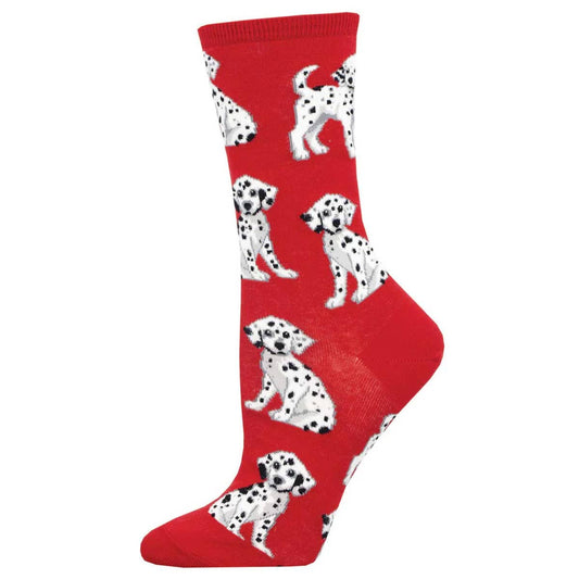 Socksmith Women's Dalmatian Station - Cotton - Red