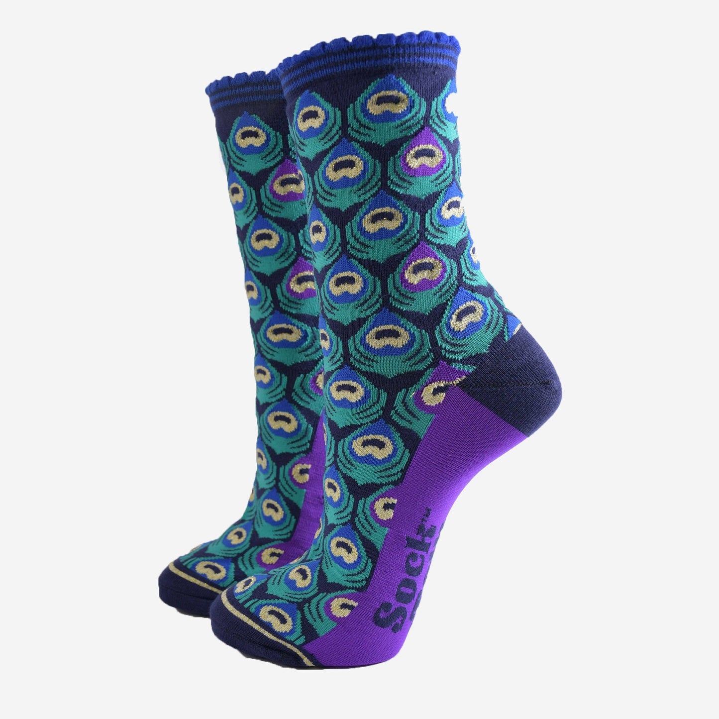 Playful Peacocks Bamboo Socks Gift Set