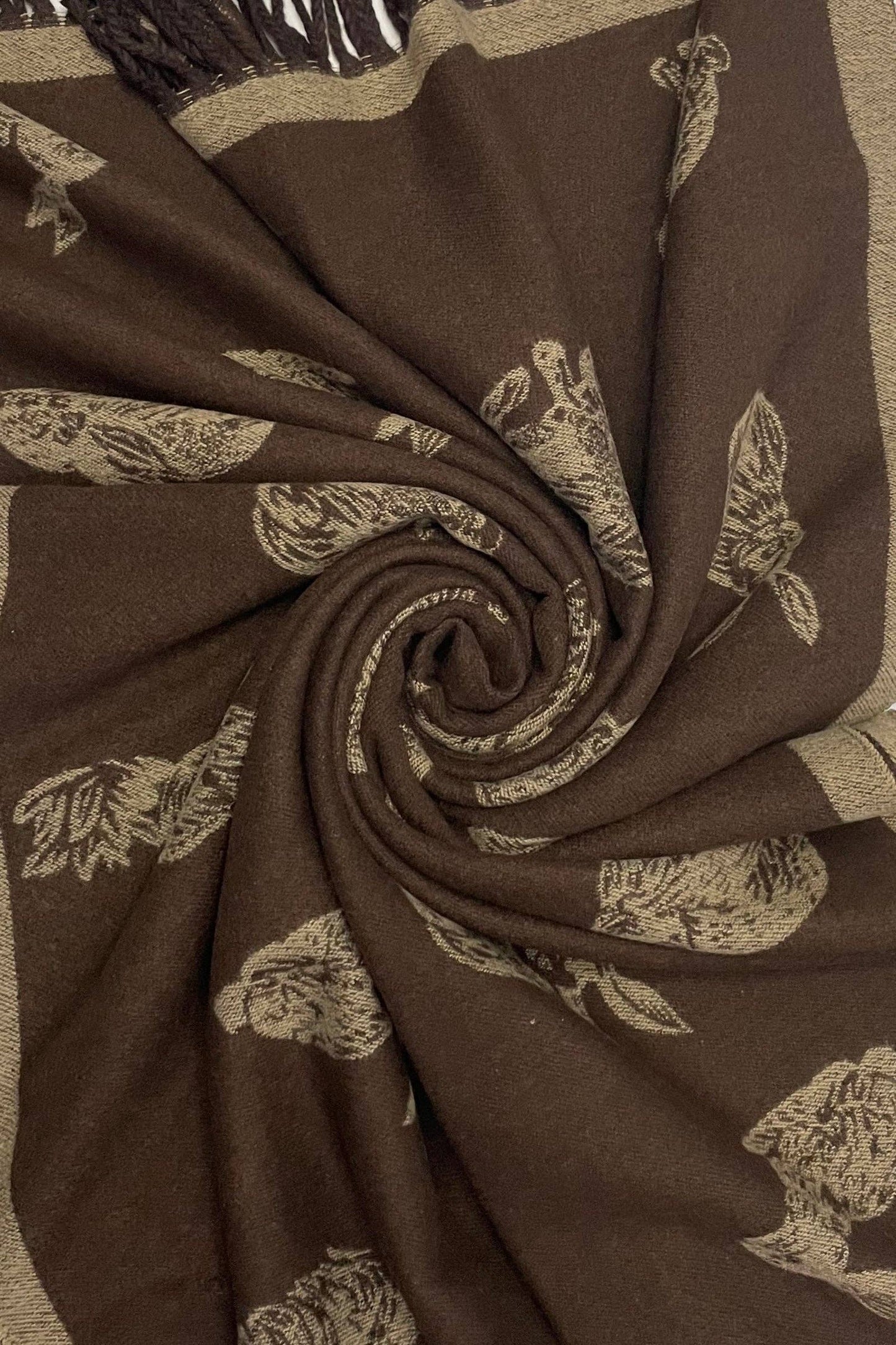 Rabbit / Hare Reversible Tassel Scarf