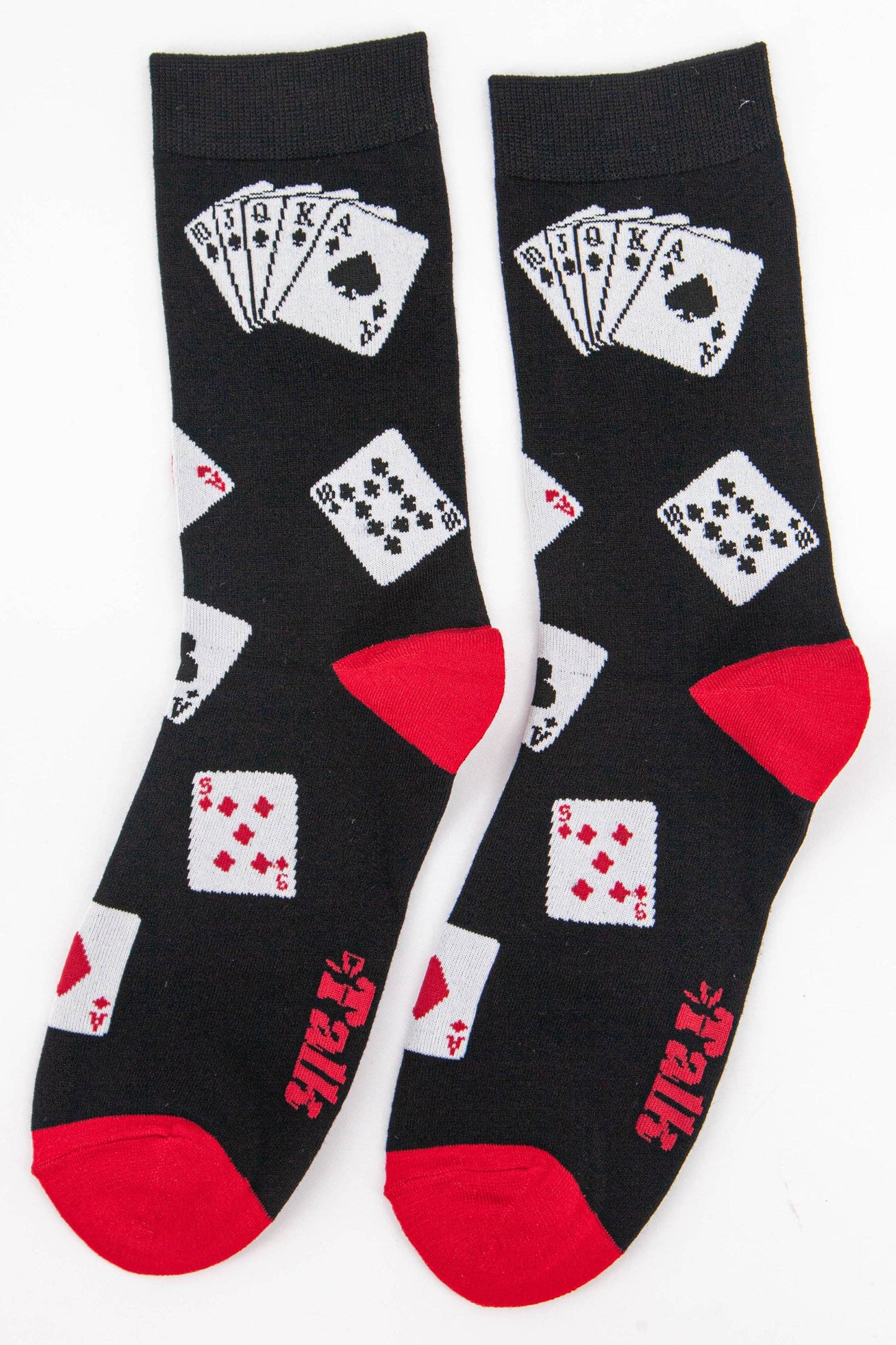 Men's Poker Playing Cards Bamboo Socks